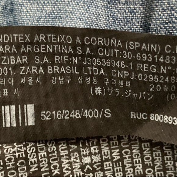 ZARA The Erin Denim Wrap Dress - Picture 13 of 14